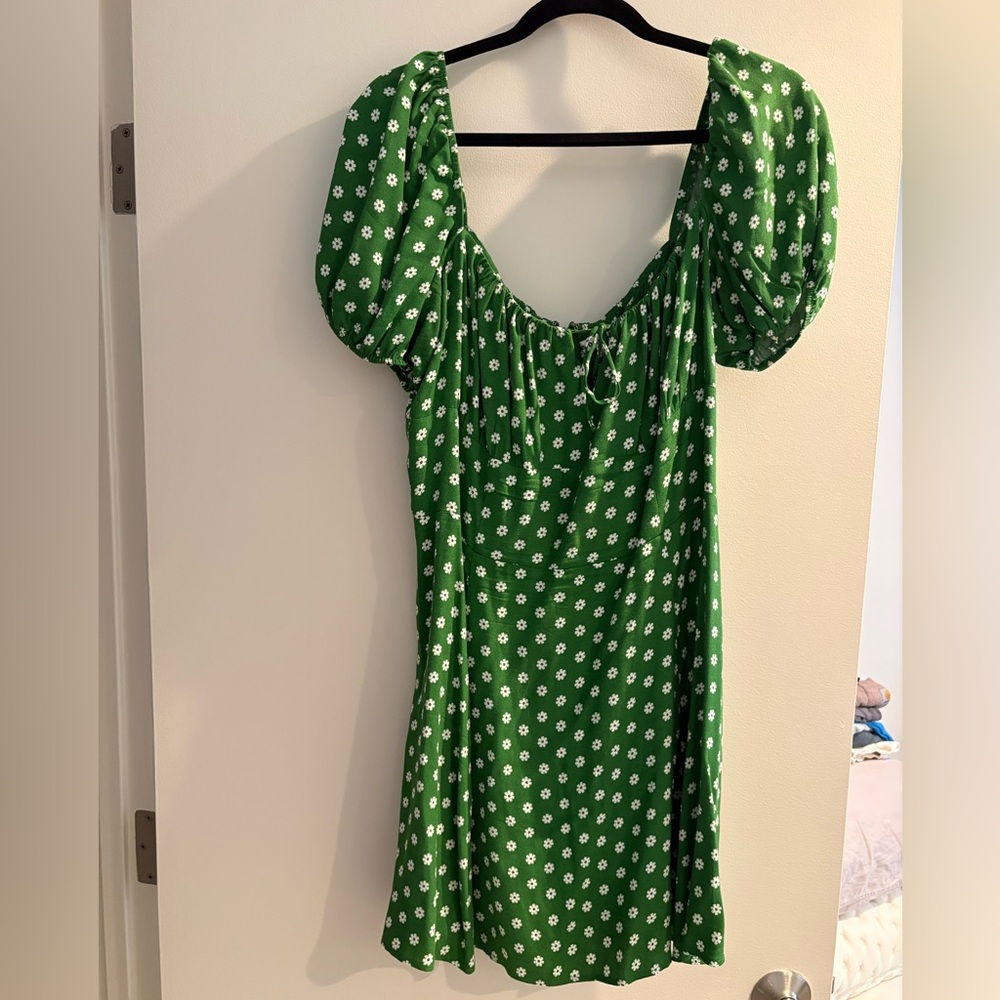 REFORMATION GREEN DRESS